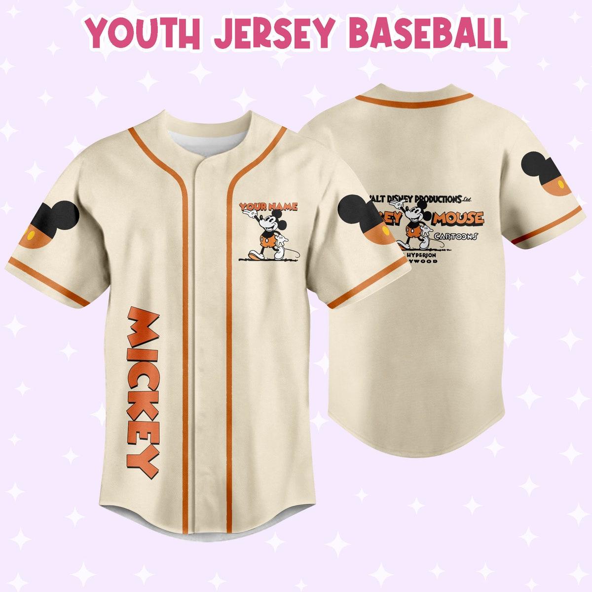 Personalize Jersey Mickey Vintage Jersey Disney Baseball Jersey 5