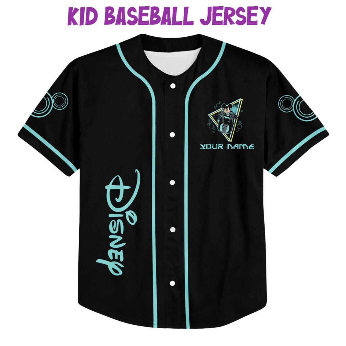 Personalize Mickey Tron Custom Baseball Jersey 2