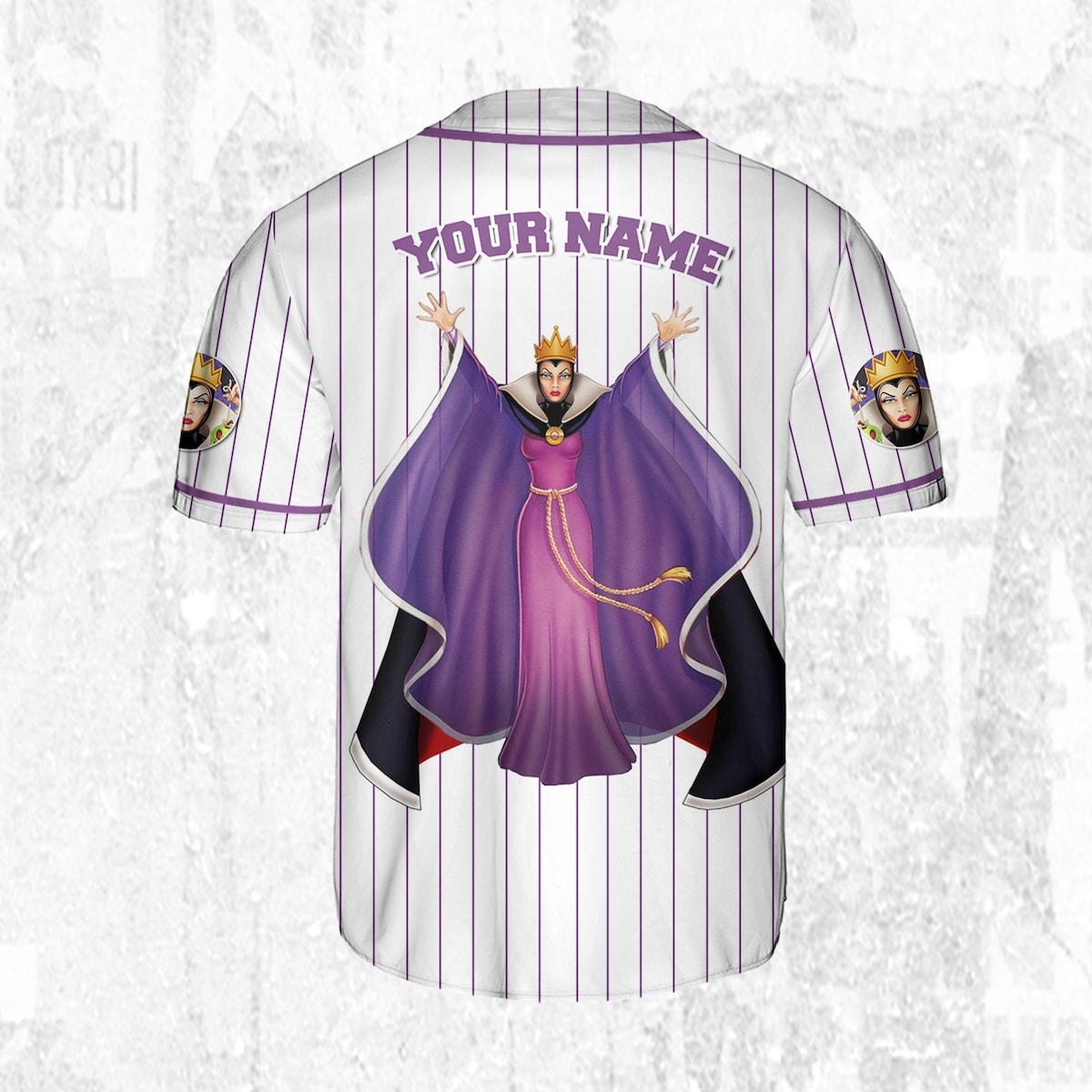 Personalize Snow White And The Seven Dwarfs Evil Queen Baseball Jersey 4