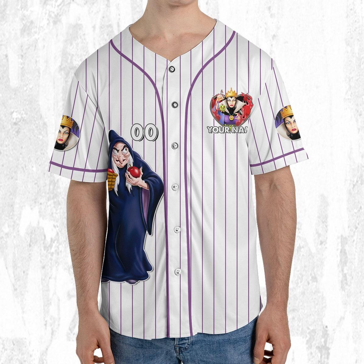 Personalize Snow White And The Seven Dwarfs Evil Queen Baseball Jersey 5