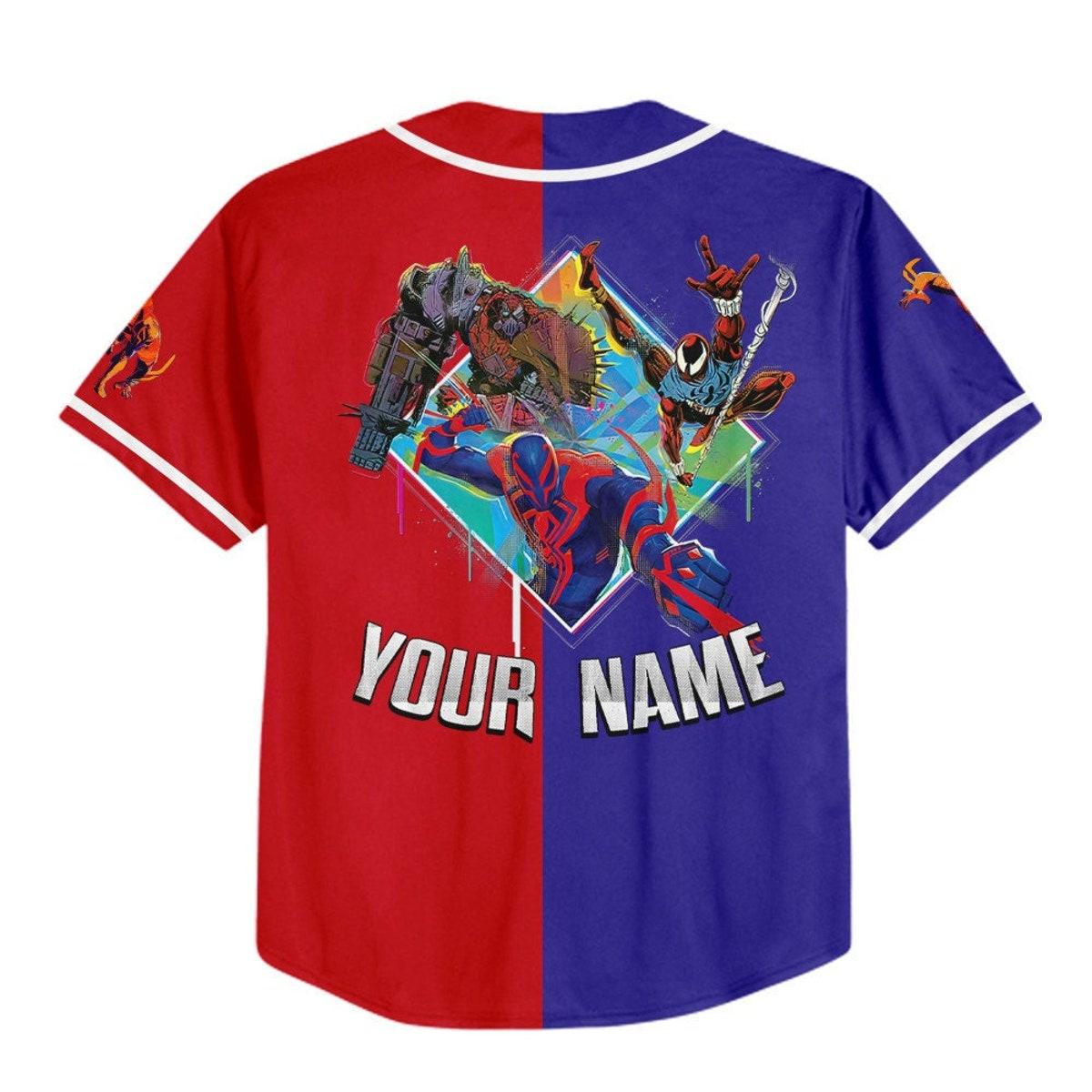 Personalize Spider Man 2099 Across The Spider Verse Baseball Jersey 3