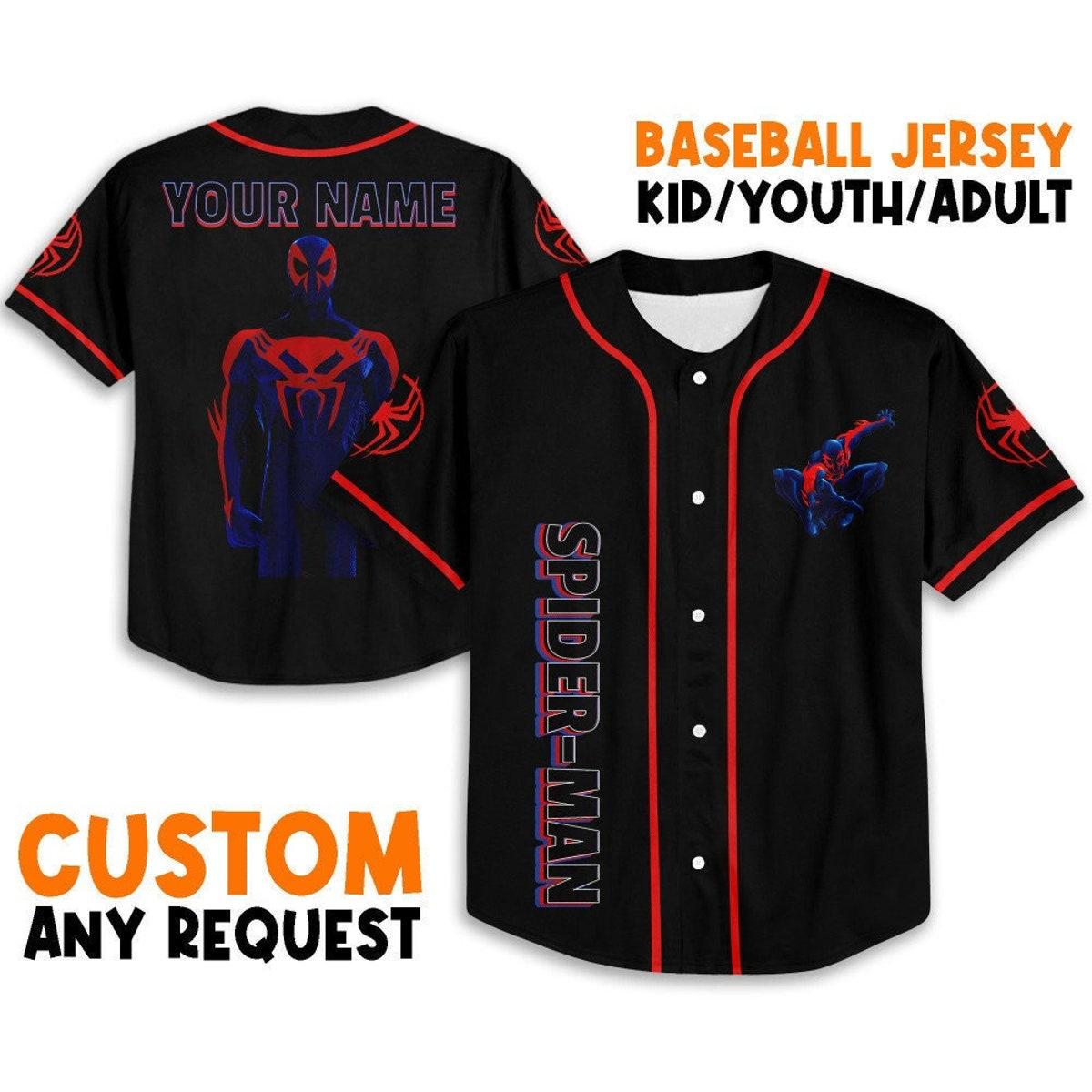 Personalize Spider Man Across The Spider Verse 2099 Fly Baseball Jersey 1