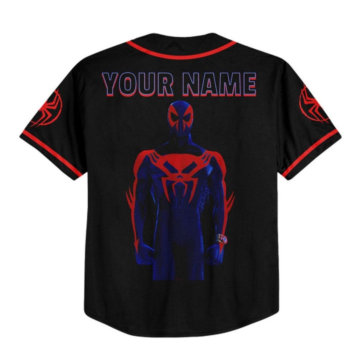 Personalize Spider Man Across The Spider Verse 2099 Fly Baseball Jersey 3