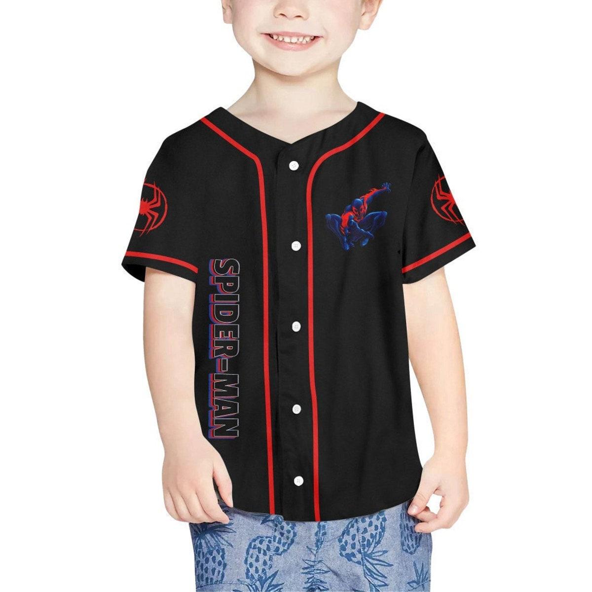 Personalize Spider Man Across The Spider Verse 2099 Fly Baseball Jersey 4