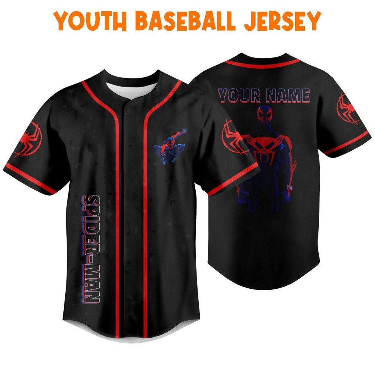 Personalize Spider Man Across The Spider Verse 2099 Fly Baseball Jersey 5