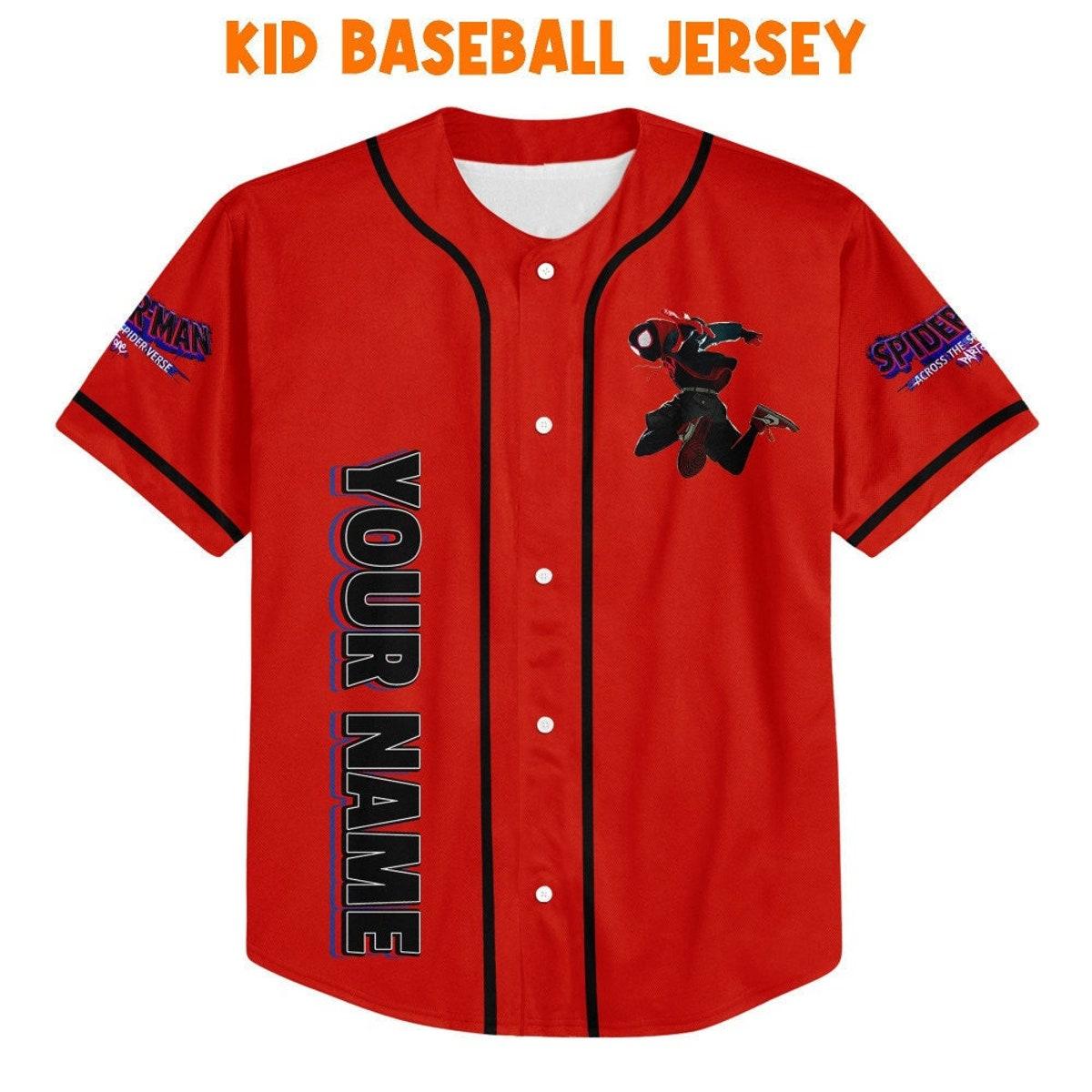 Personalize Spider Man Across The Spider Verse Acrobatic Baseball Jersey 2