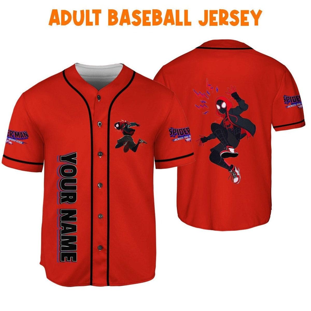 Personalize Spider Man Across The Spider Verse Acrobatic Baseball Jersey 6