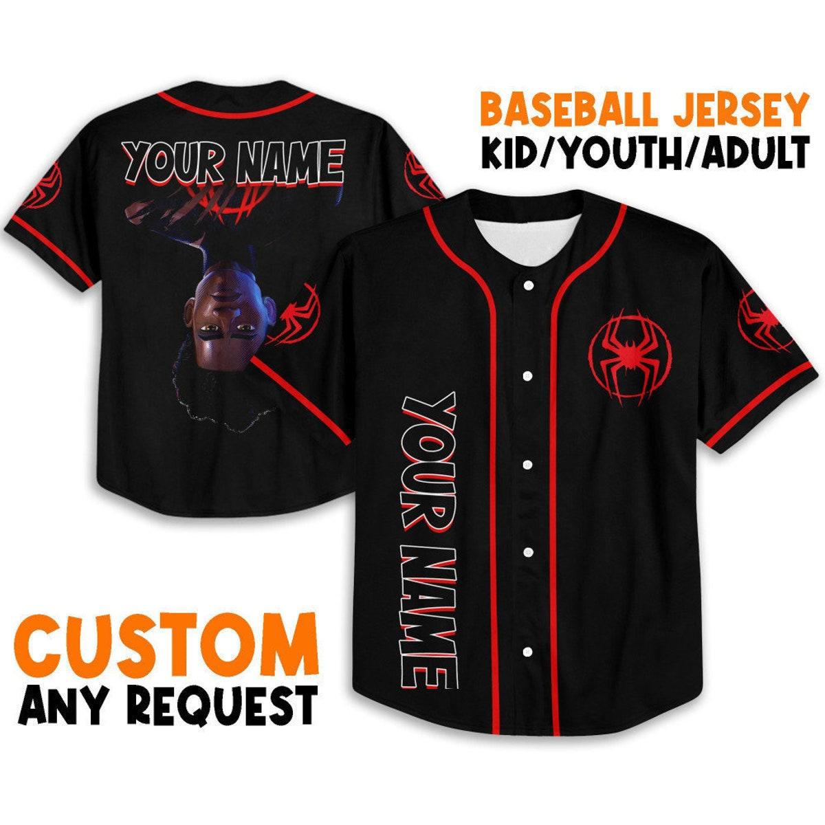 Personalize Spider Man Across The Spider Verse Baseball Jersey 1