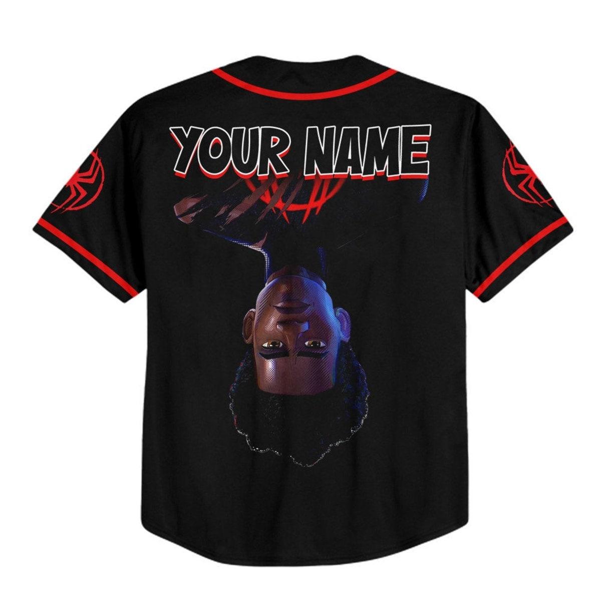 Personalize Spider Man Across The Spider Verse Baseball Jersey 3