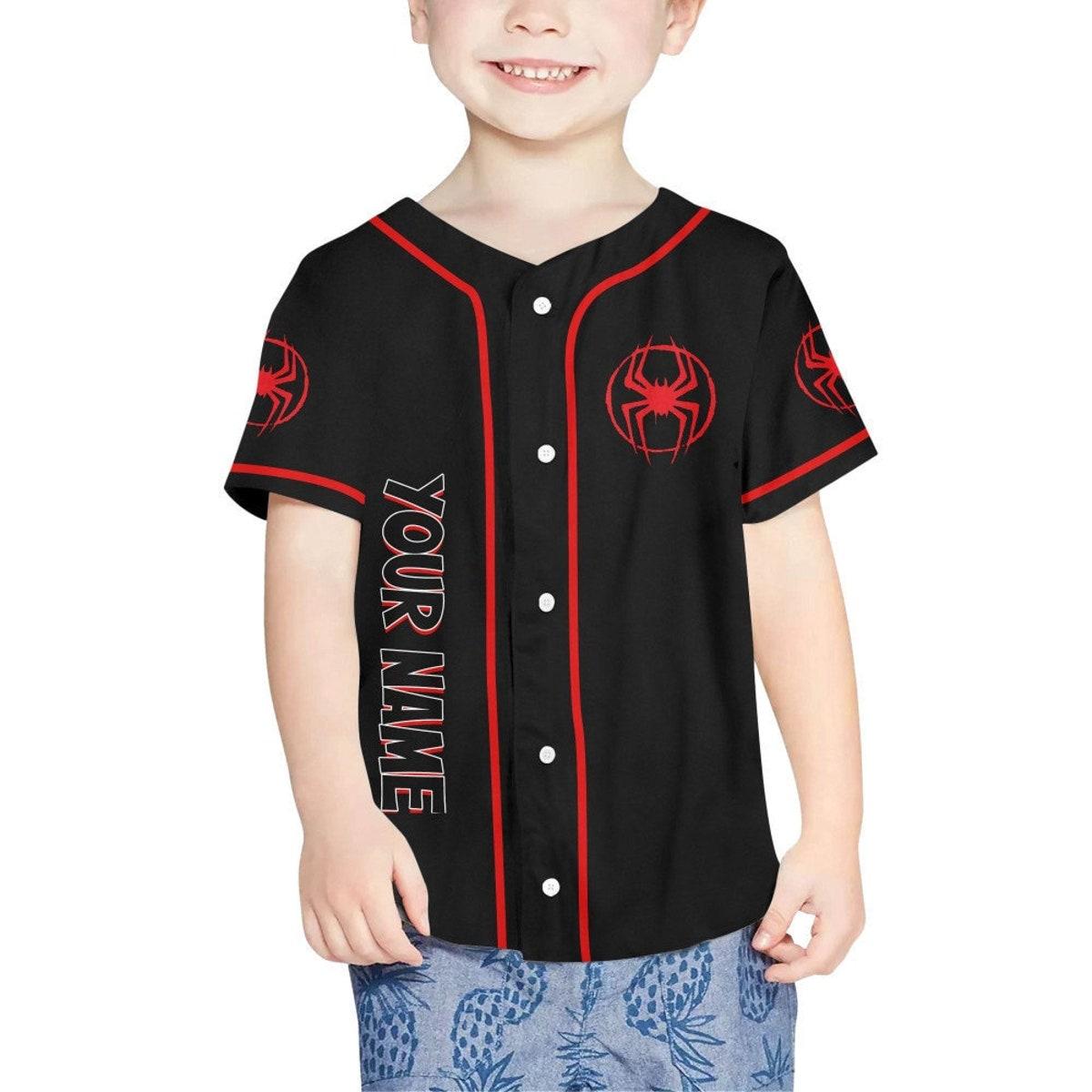 Personalize Spider Man Across The Spider Verse Baseball Jersey 4