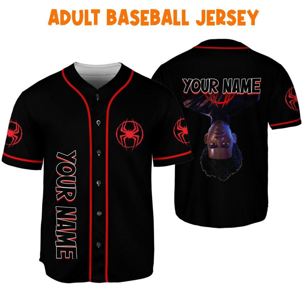 Personalize Spider Man Across The Spider Verse Baseball Jersey 6