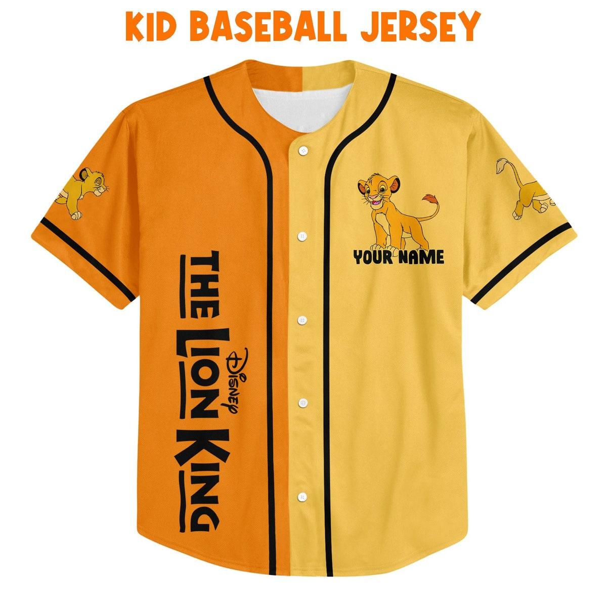 Personalize The Lion King Baby Simba Disney Baseball Jersey 2