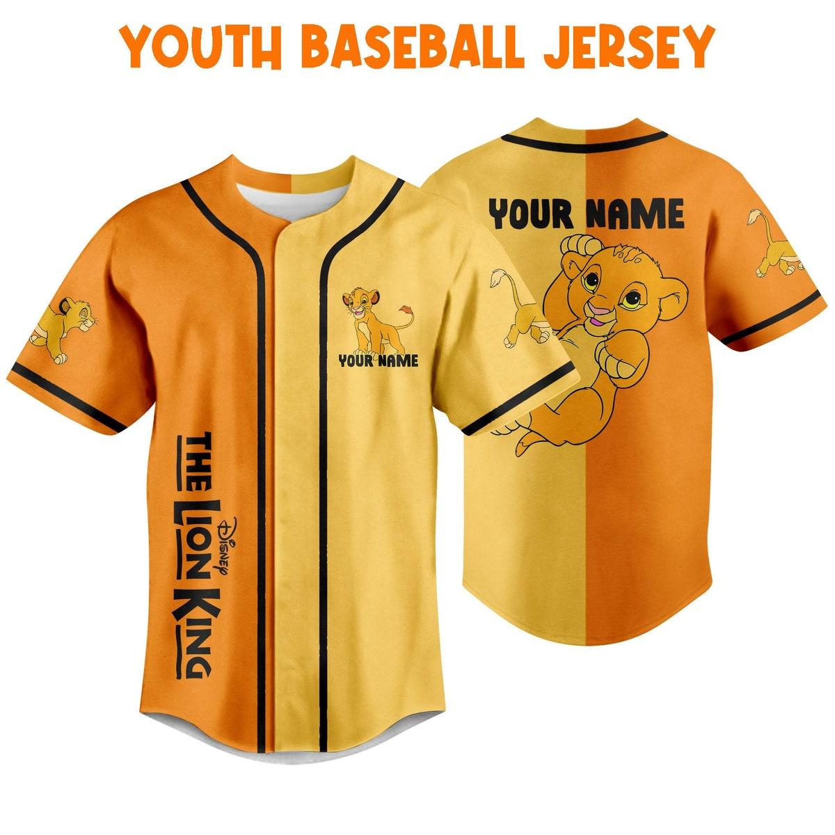 Personalize The Lion King Baby Simba Disney Baseball Jersey 5