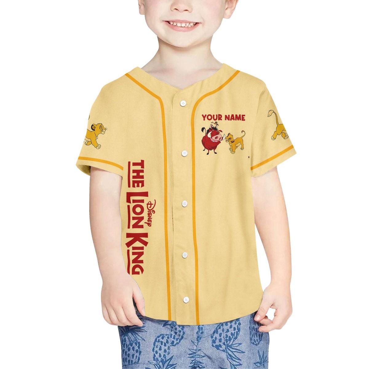 Personalize The Lion King Baby Simba Timon Pumbaa Baseball Jersey 4