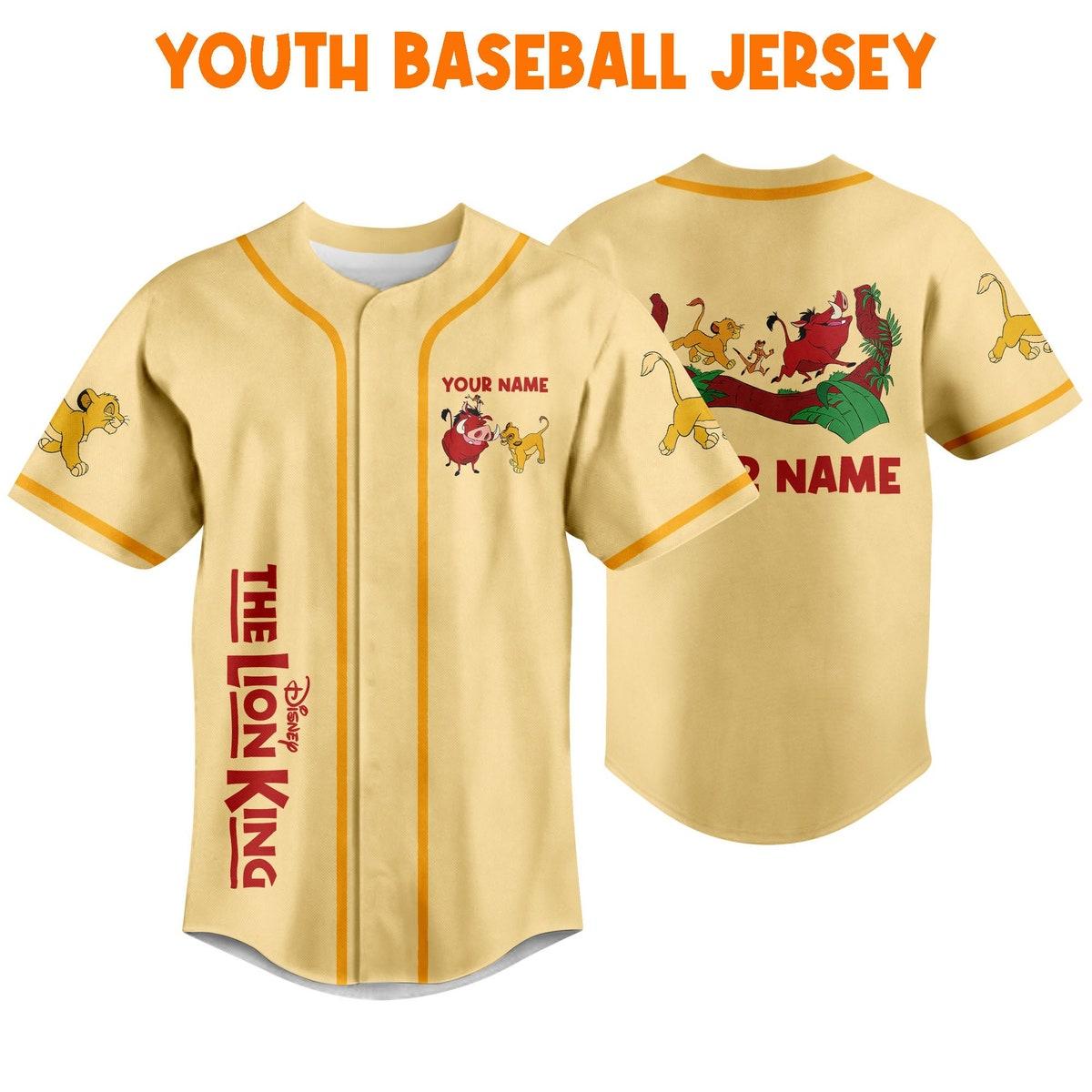 Personalize The Lion King Baby Simba Timon Pumbaa Baseball Jersey 5