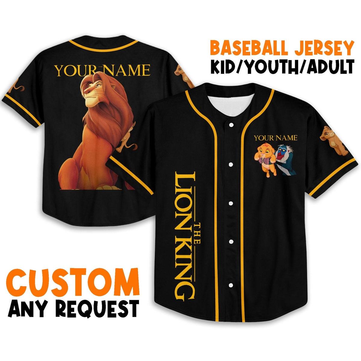 Personalize The Lion King Grow Up Disney Baseball Jersey 1