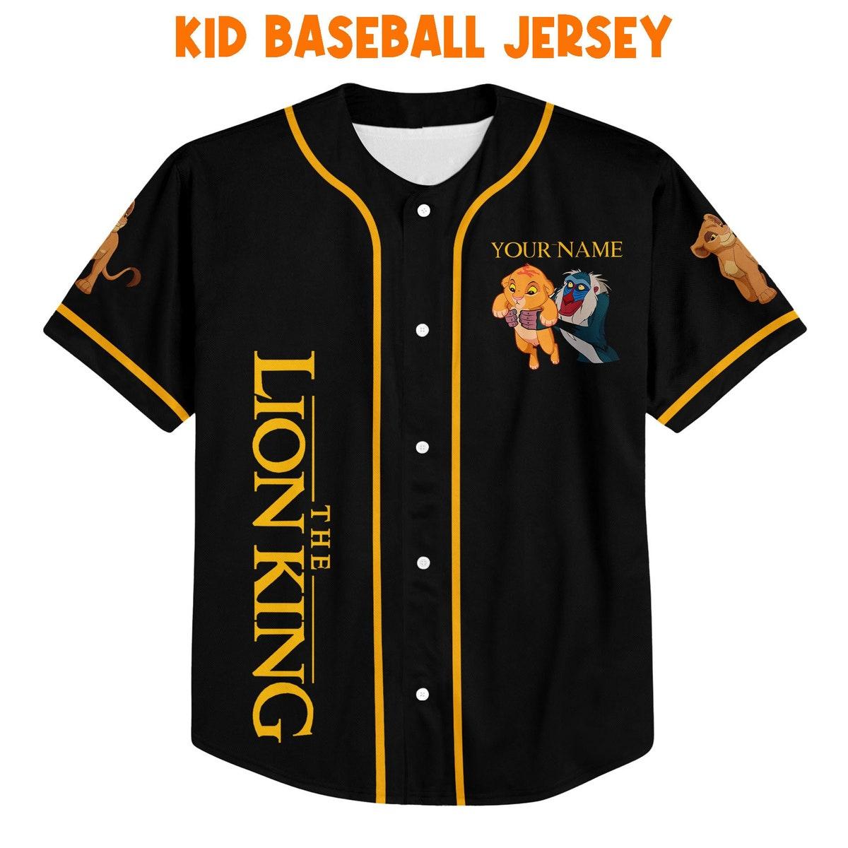 Personalize The Lion King Grow Up Disney Baseball Jersey 2