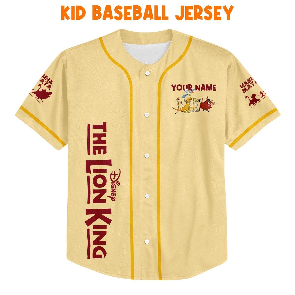 Personalize The Lion King Hakuna Matata Friends Disney Baseball Jersey 2