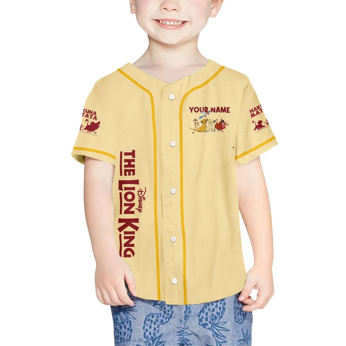 Personalize The Lion King Hakuna Matata Friends Disney Baseball Jersey 4