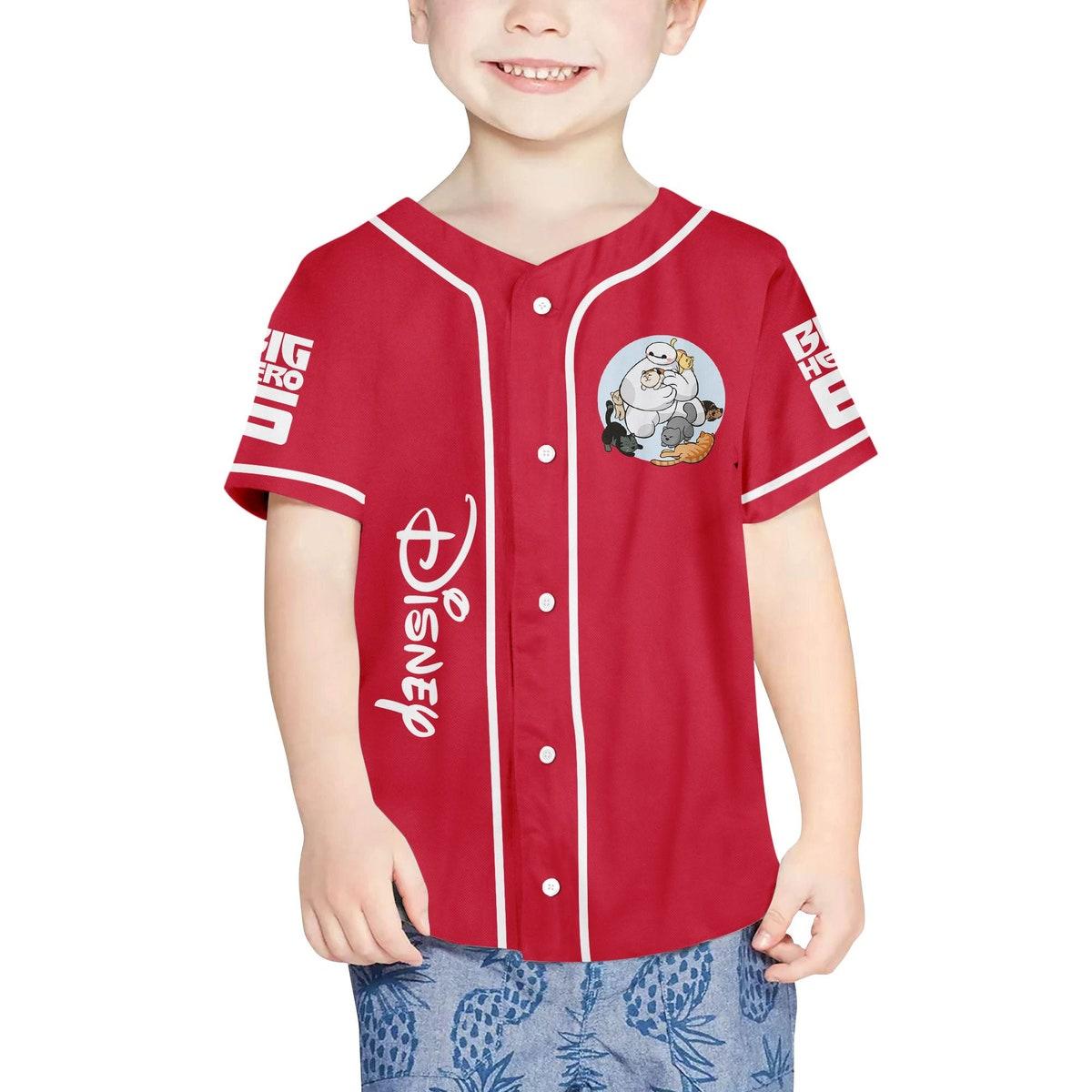 Personalized Disney Big Hero 6 Baymax Custom Baseball Jersey 4