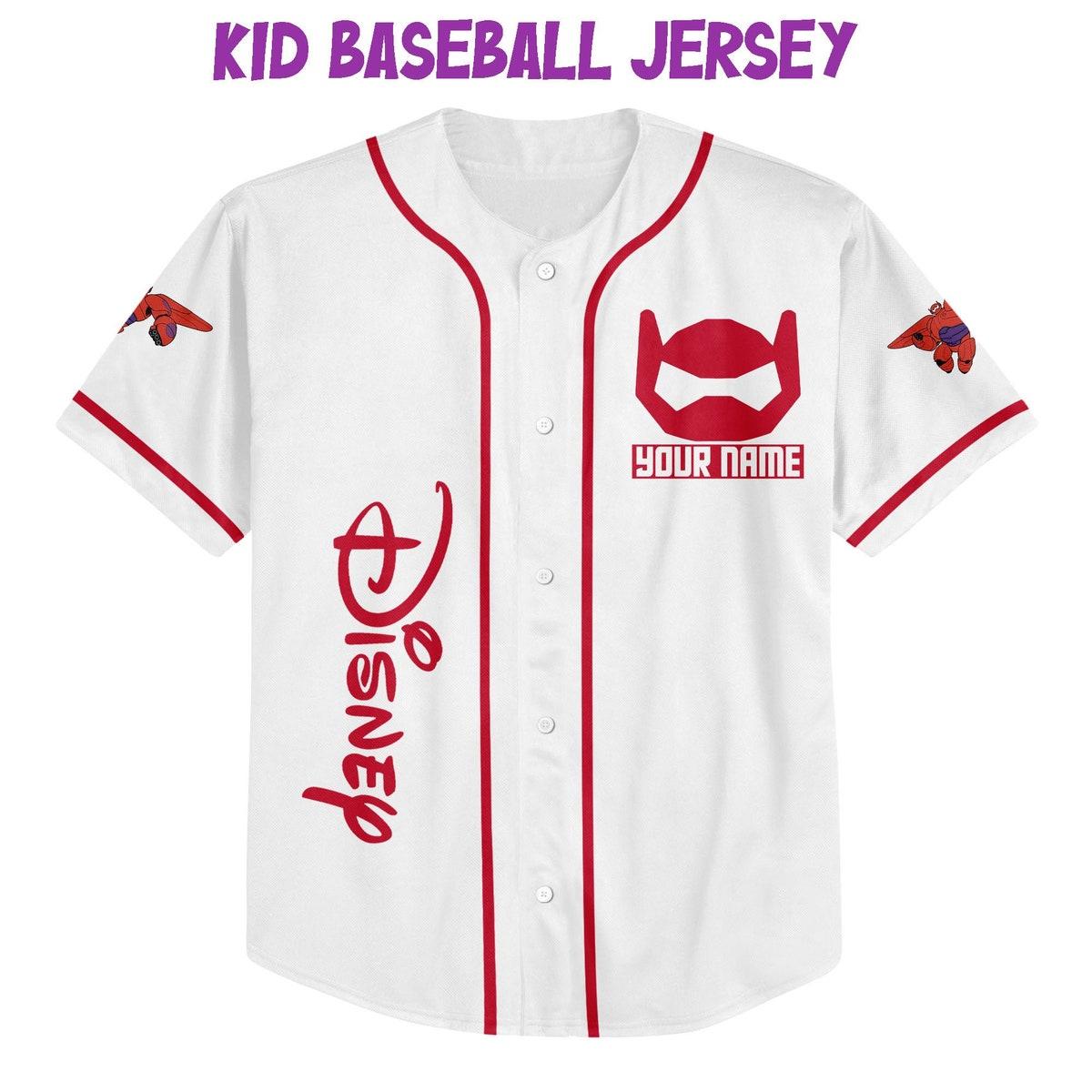 Personalized Disney Big Hero 6 Baymax In Armor Baseball Jersey 2