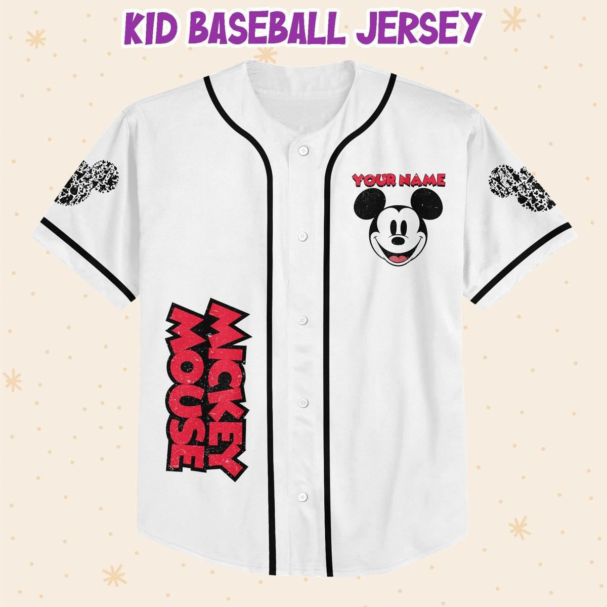 Personalized Mouse Head Character Baseball Jersey 2