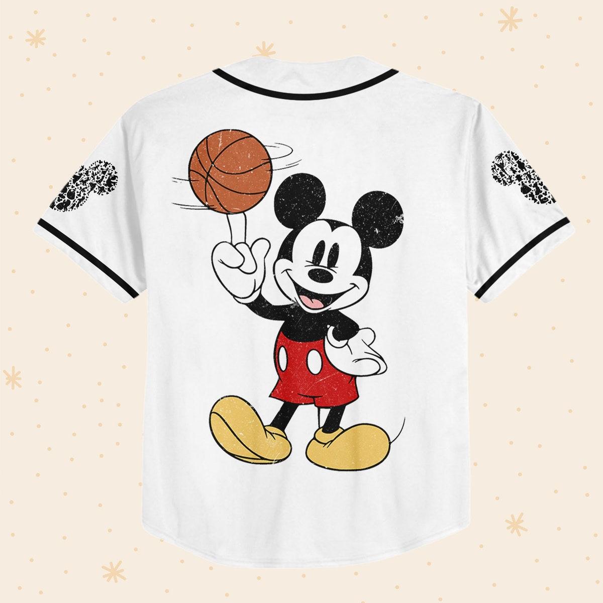 Personalized Mouse Head Character Baseball Jersey 3