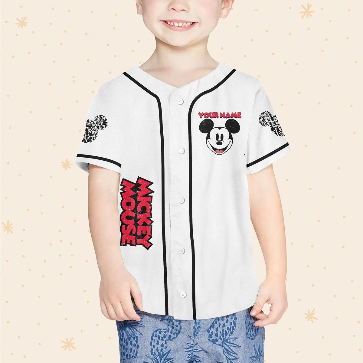 Personalized Mouse Head Character Baseball Jersey 4