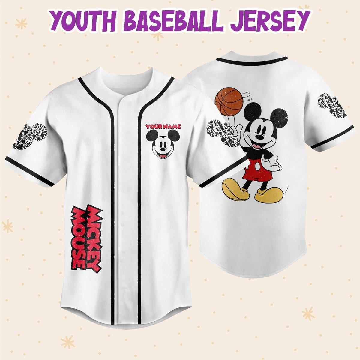 Personalized Mouse Head Character Baseball Jersey 5