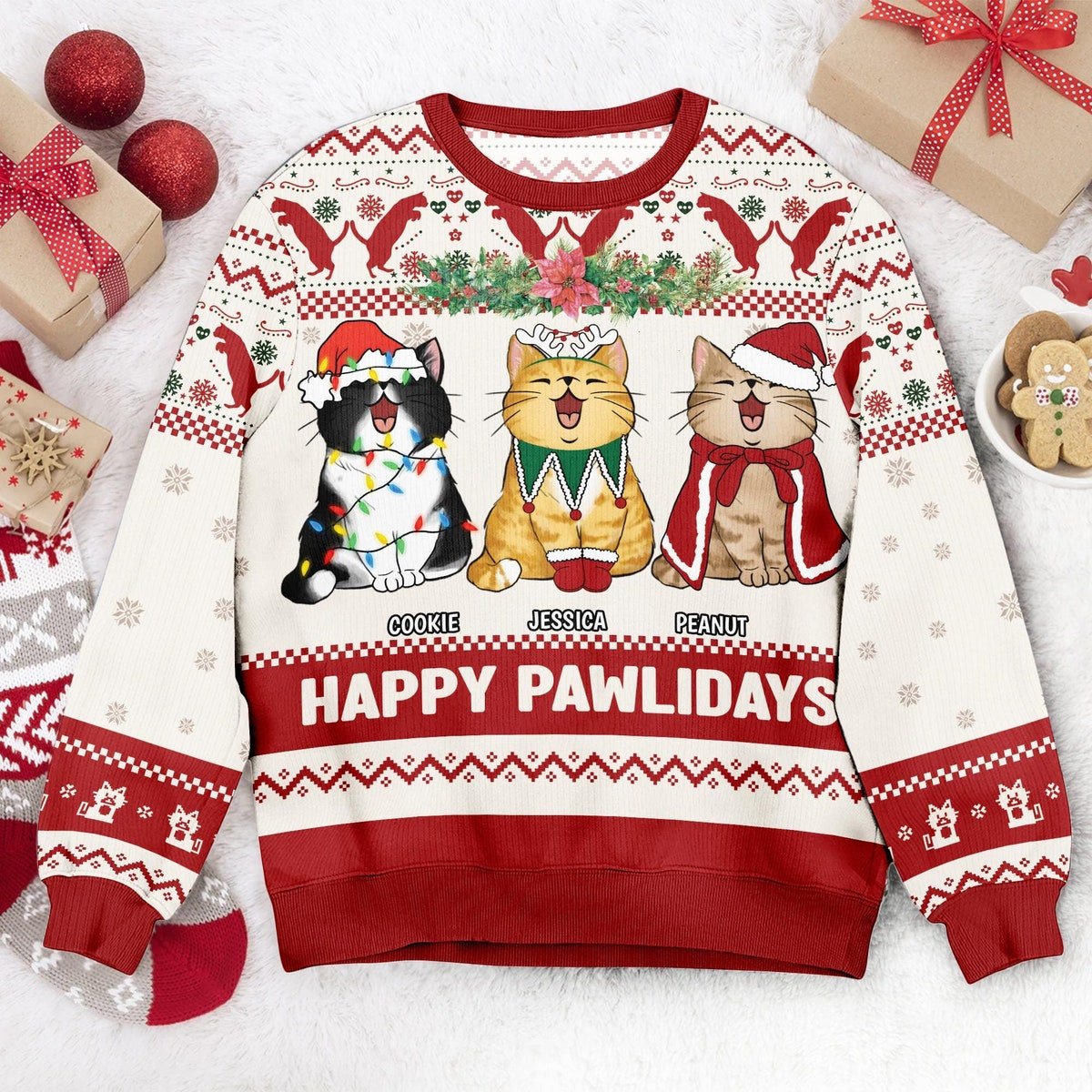 Custom Cat Meowy Catmas Ugly Christmas Sweater Happy Pawlidays Sweater.jpg