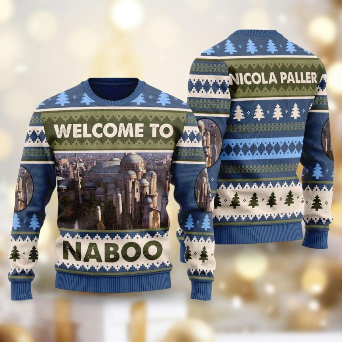 Custom Planet Naboo Ugly Christmas Sweater Star Wars Family Xmas Sweater.jpg