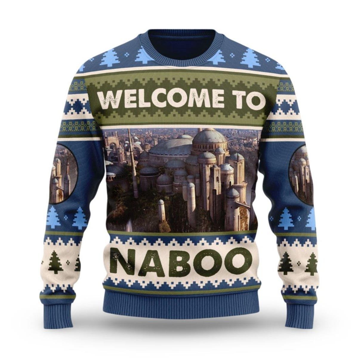 Custom Planet Naboo Ugly Christmas Sweater Star Wars Family Xmas Sweater.jpg