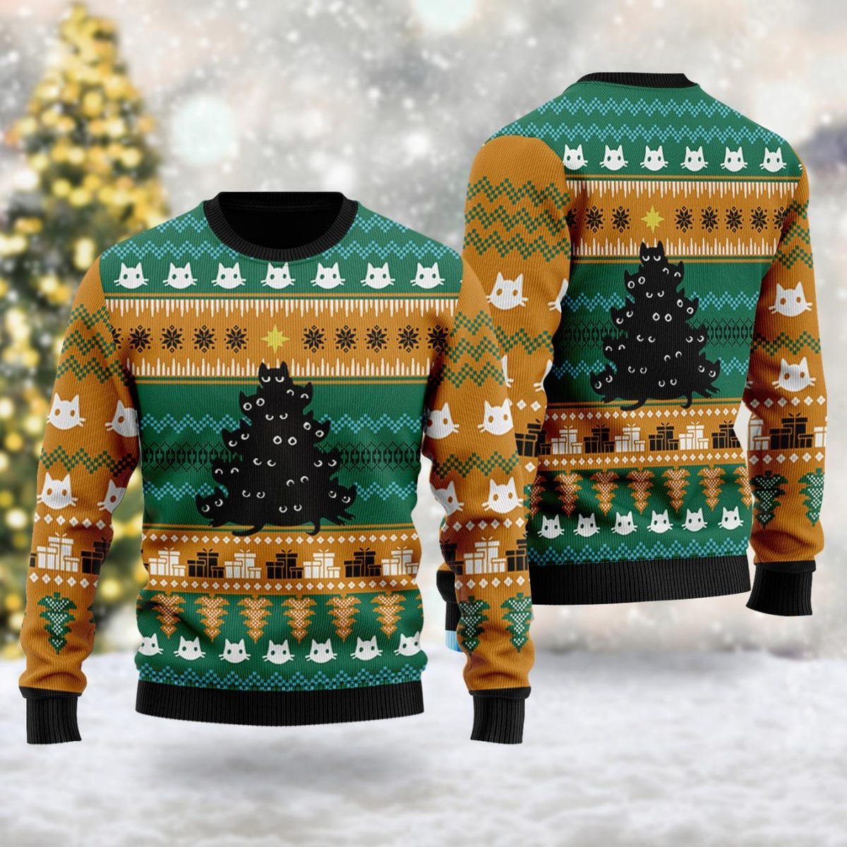 Cute Cats Ugly Christmas Sweater Animal Lovers Xmas Sweater.jpg