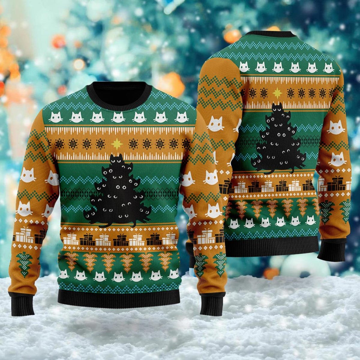 Cute Cats Ugly Christmas Sweater Animal Lovers Xmas Sweater.jpg