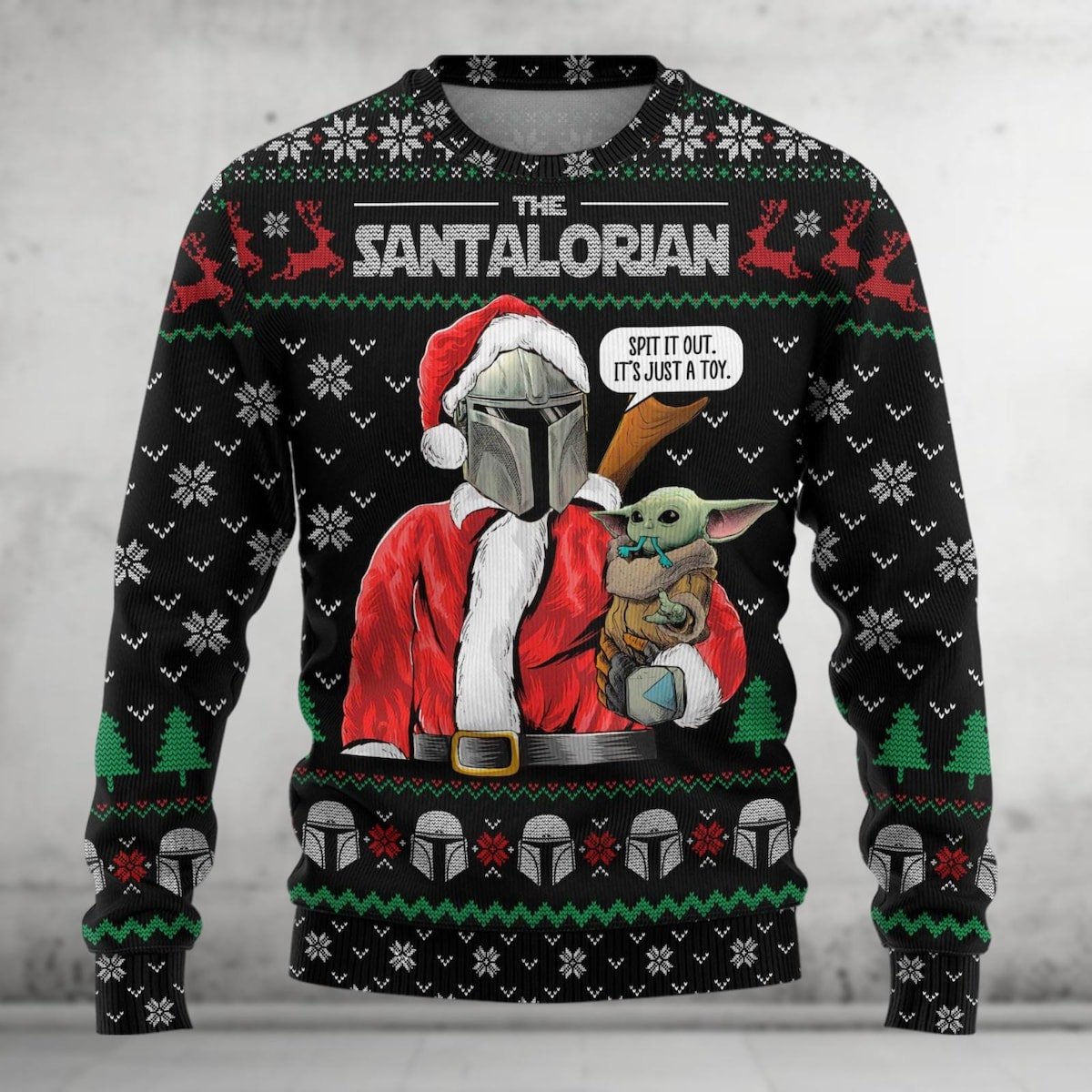 Darth Vader And Baby Yoda Ugly Christmas Sweater Star Wars Xmas Sweater.jpg