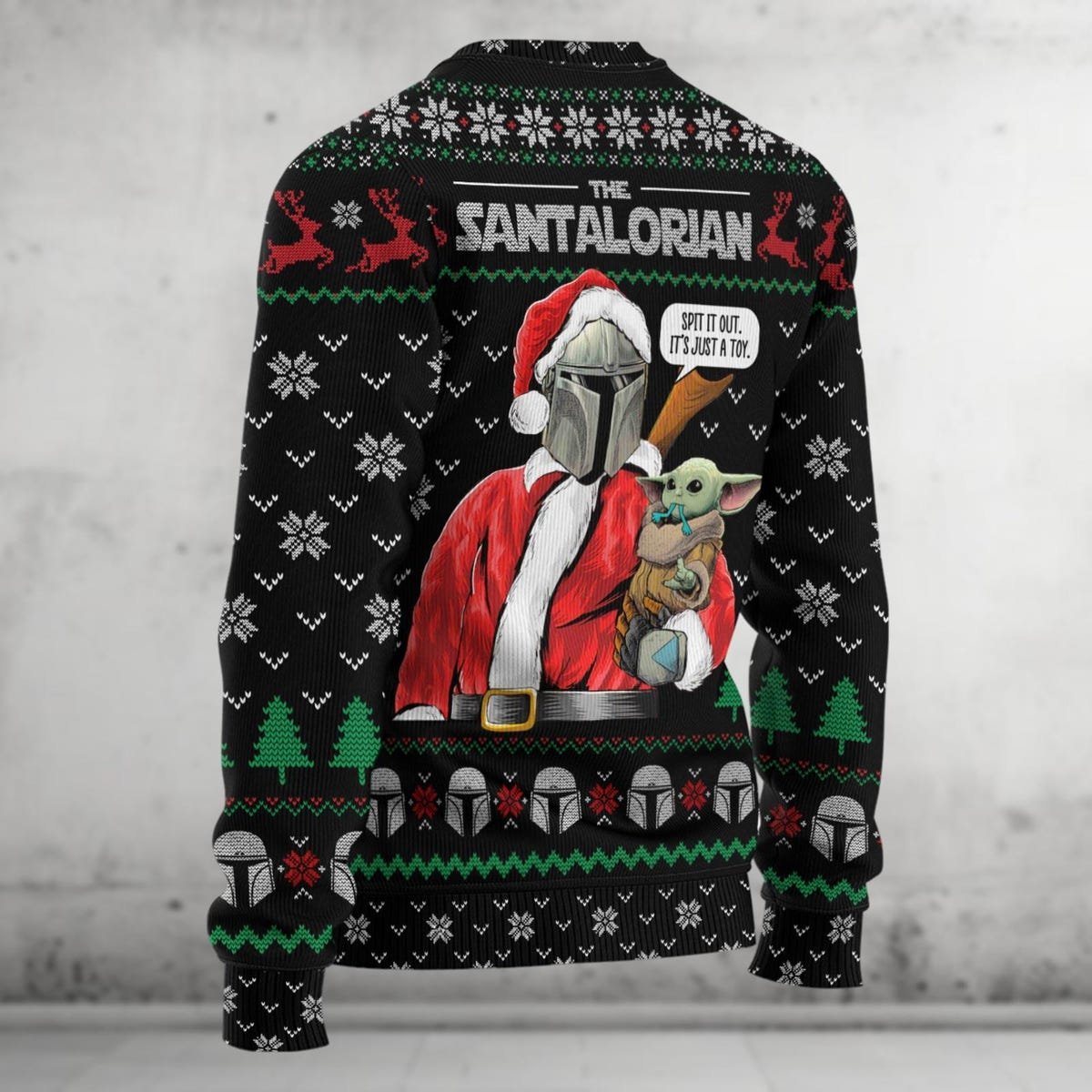 Darth Vader And Baby Yoda Ugly Christmas Sweater Star Wars Xmas Sweater.jpg