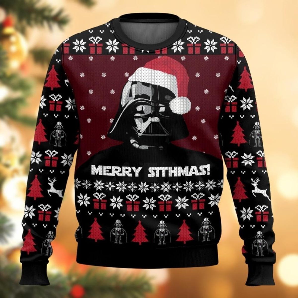 Darth Vader Santa Merry Sithmas Ugly Christmas Sweater Disney Movie Star Wars Xmas Sweater 2