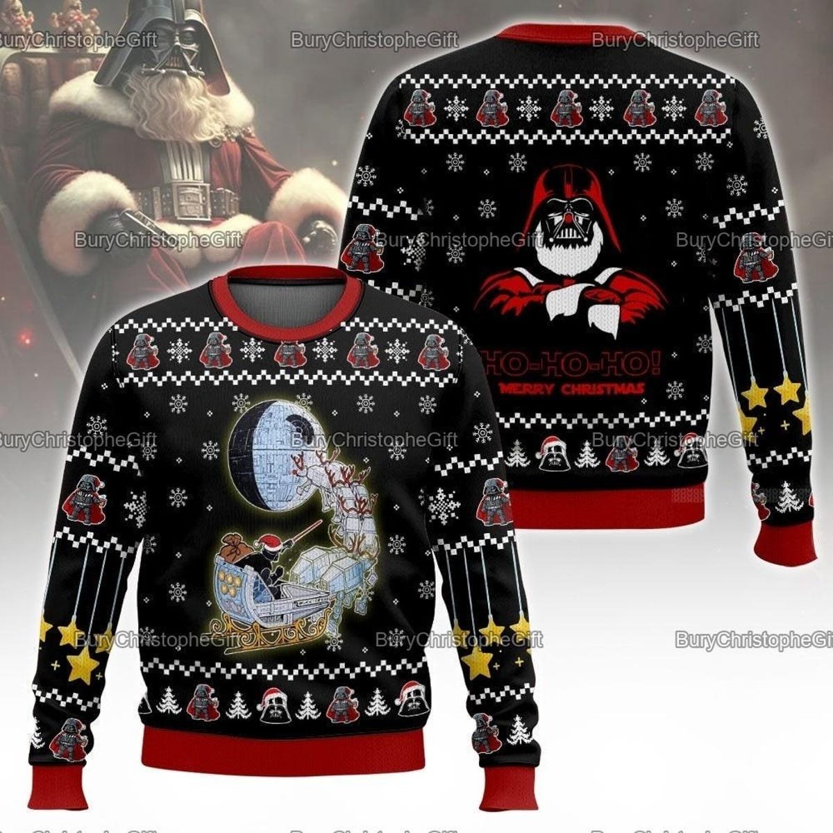 Darth Vader Star Wars Ugly Christmas Sweater Star Wars Merry Christmass Sweater 1