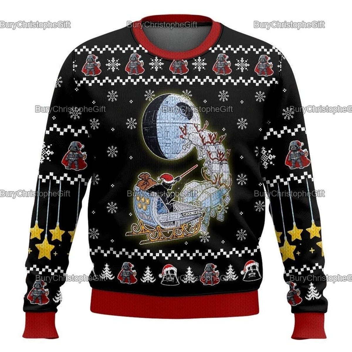 Darth Vader Star Wars Ugly Christmas Sweater Star Wars Merry Christmass Sweater 3