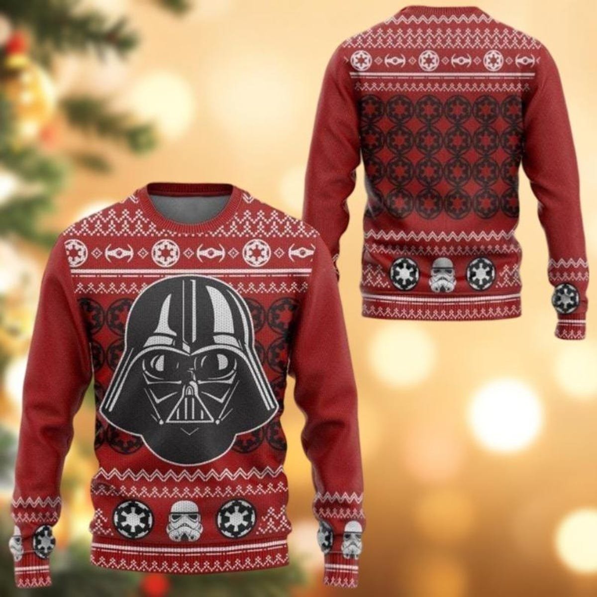 Darth Vader Stormtrooper Ugly Christmas Sweater Star Wars Disney Movie Xmas Sweater 1