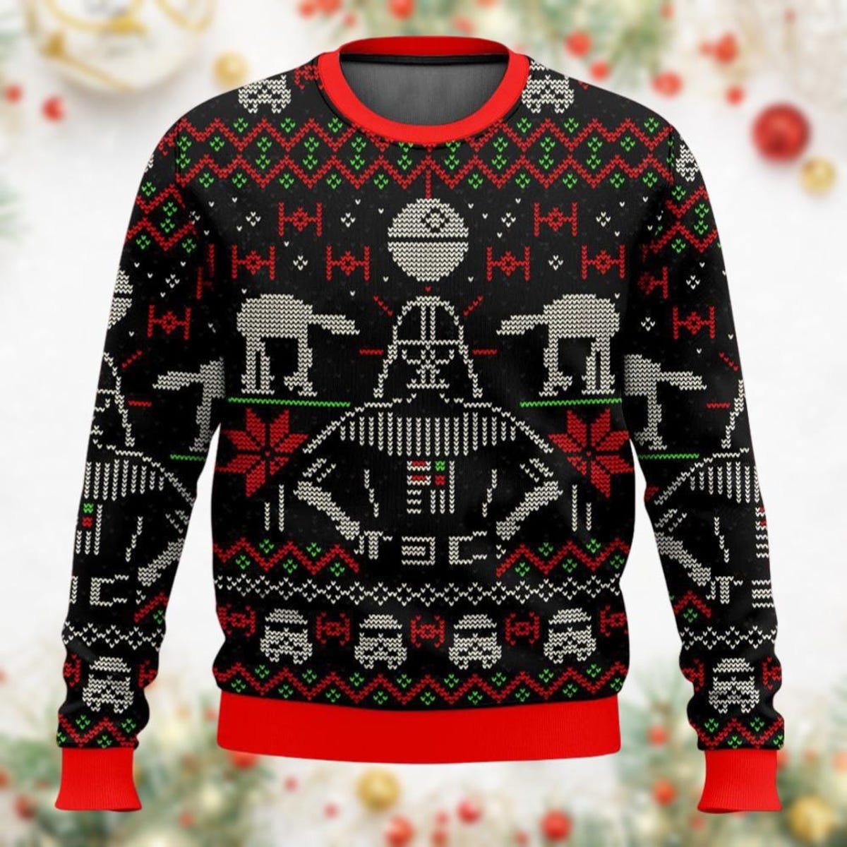 Darth Vader Ugly Christmas Sweater Disney Star Wars Darth Vader Santa Clause Xmas Sweater 2