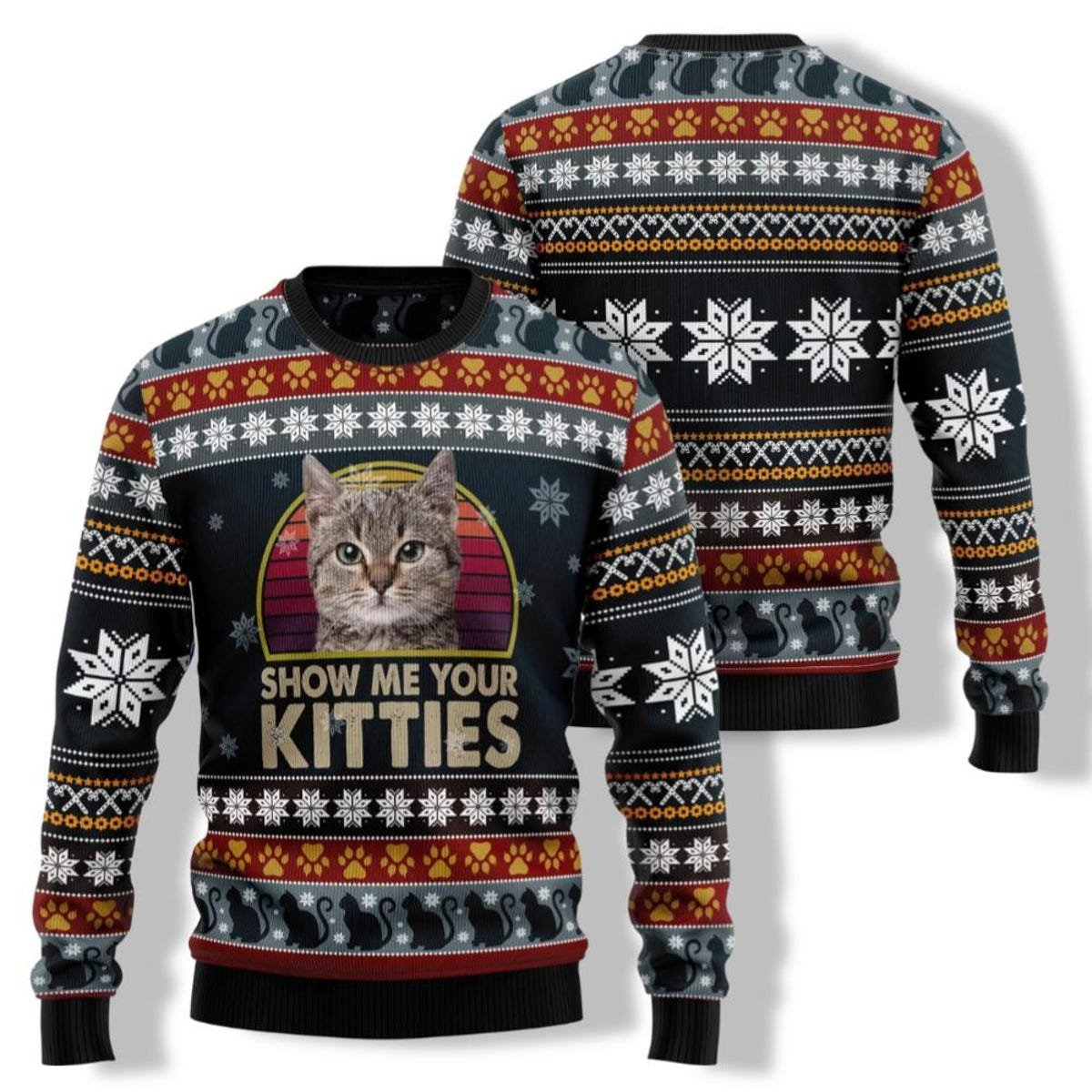 Kitty Cat Ugly Christmas Sweater Show Me Your Kitties Sweater.jpg