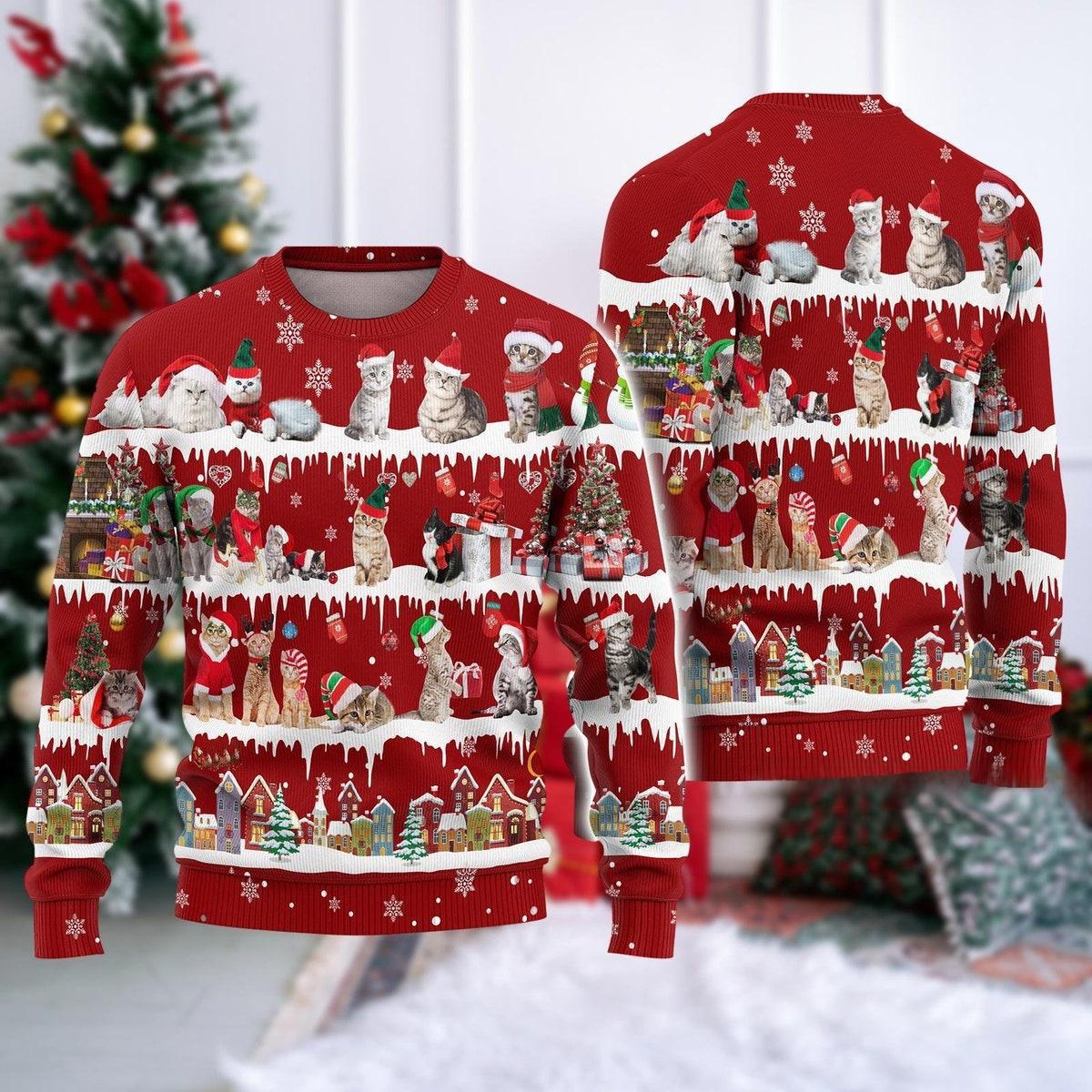 Meowy Ugly Christmas Sweater Cat Lover Xmas Sweater 1.jpg