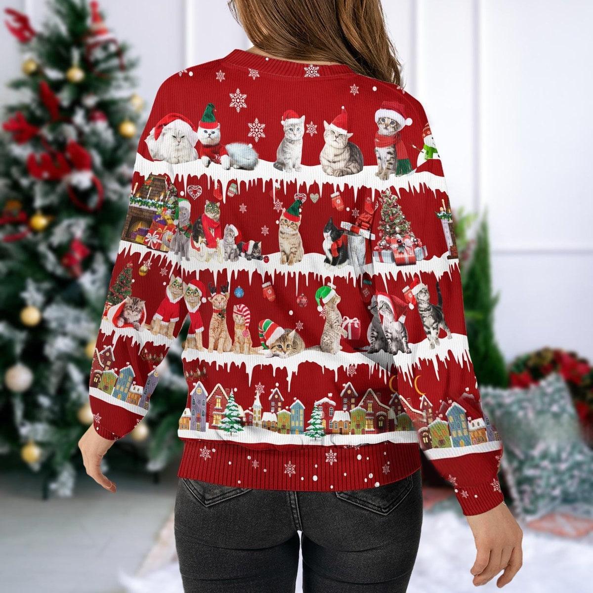 Meowy Ugly Christmas Sweater Cat Lover Xmas Sweater 2 rmw.jpg