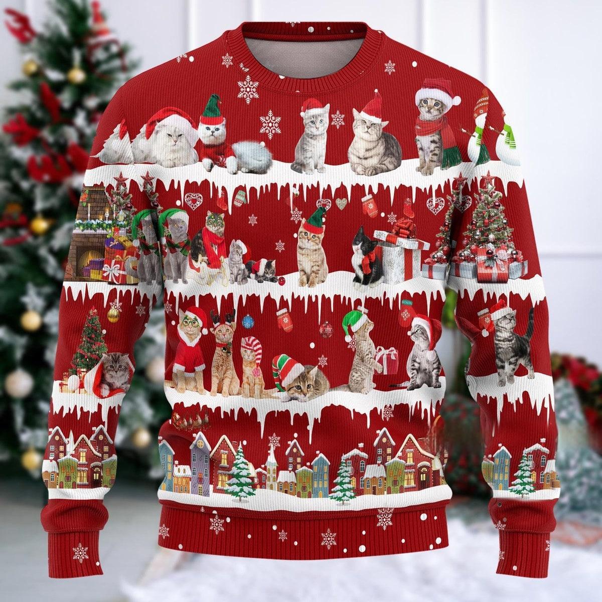 Meowy Ugly Christmas Sweater Cat Lover Xmas Sweater 5 rmw.jpg