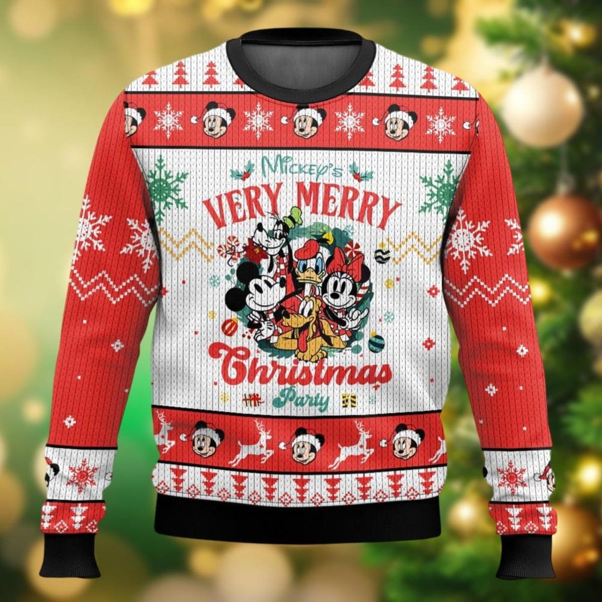 Mickey And Friends Ugly Christmas Sweater Mickeys Very Merry Christmas Party Sweater 2