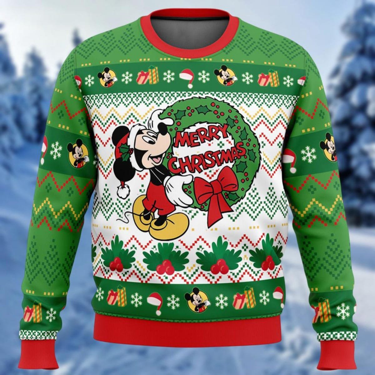 Mickey Mouse Ugly Christmas Sweater Mickey Santa Hat Sweater.jpg