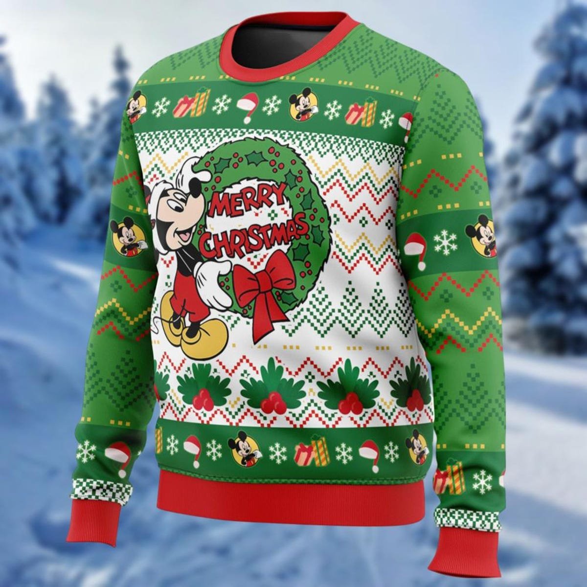 Mickey Mouse Ugly Christmas Sweater Mickey Santa Hat Sweater.jpg