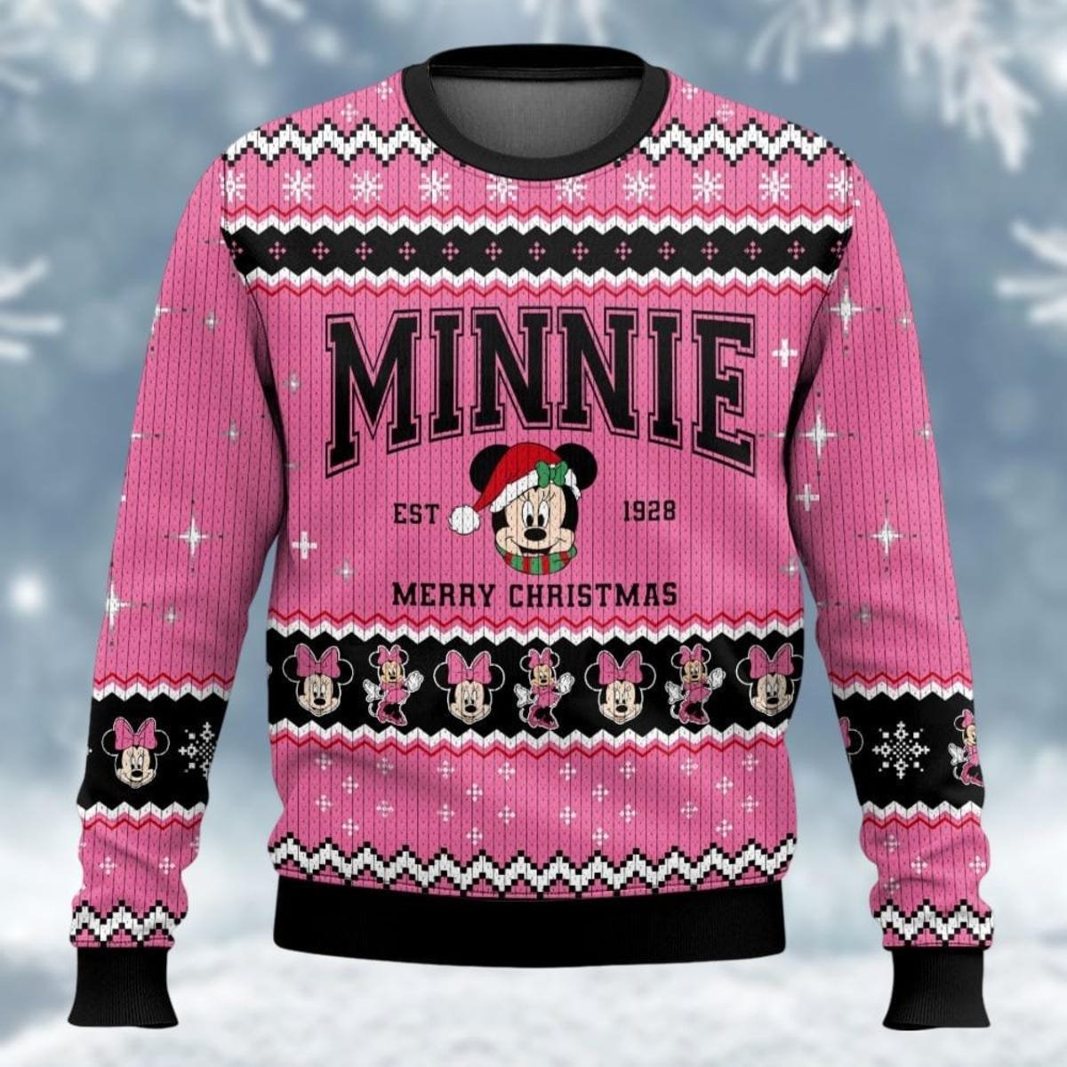 Minnie Est 1928 Ugly Christmas Sweater Disney Mouse Xmas Sweater.jpg