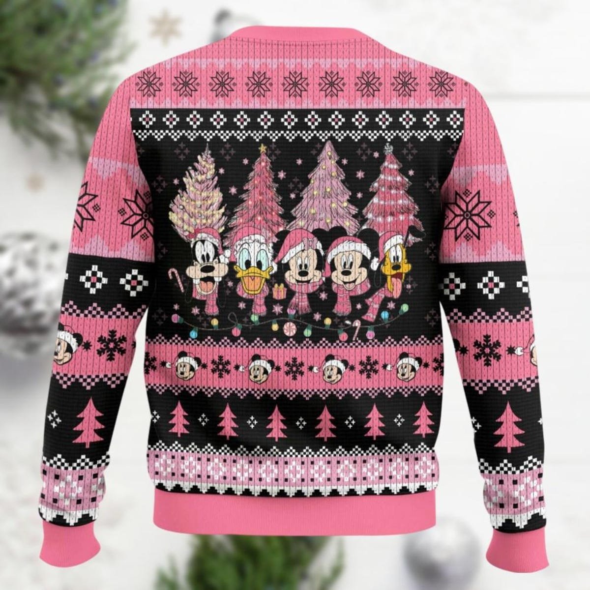 Minnie Mouse Ugly Christmas Sweater Mickey & Friends Santa Hat Sweater.jpg